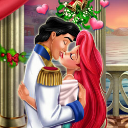 Mermaid Princess Mistletoe Kiss