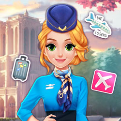 Blonde Princess Cabin Crew Makeover