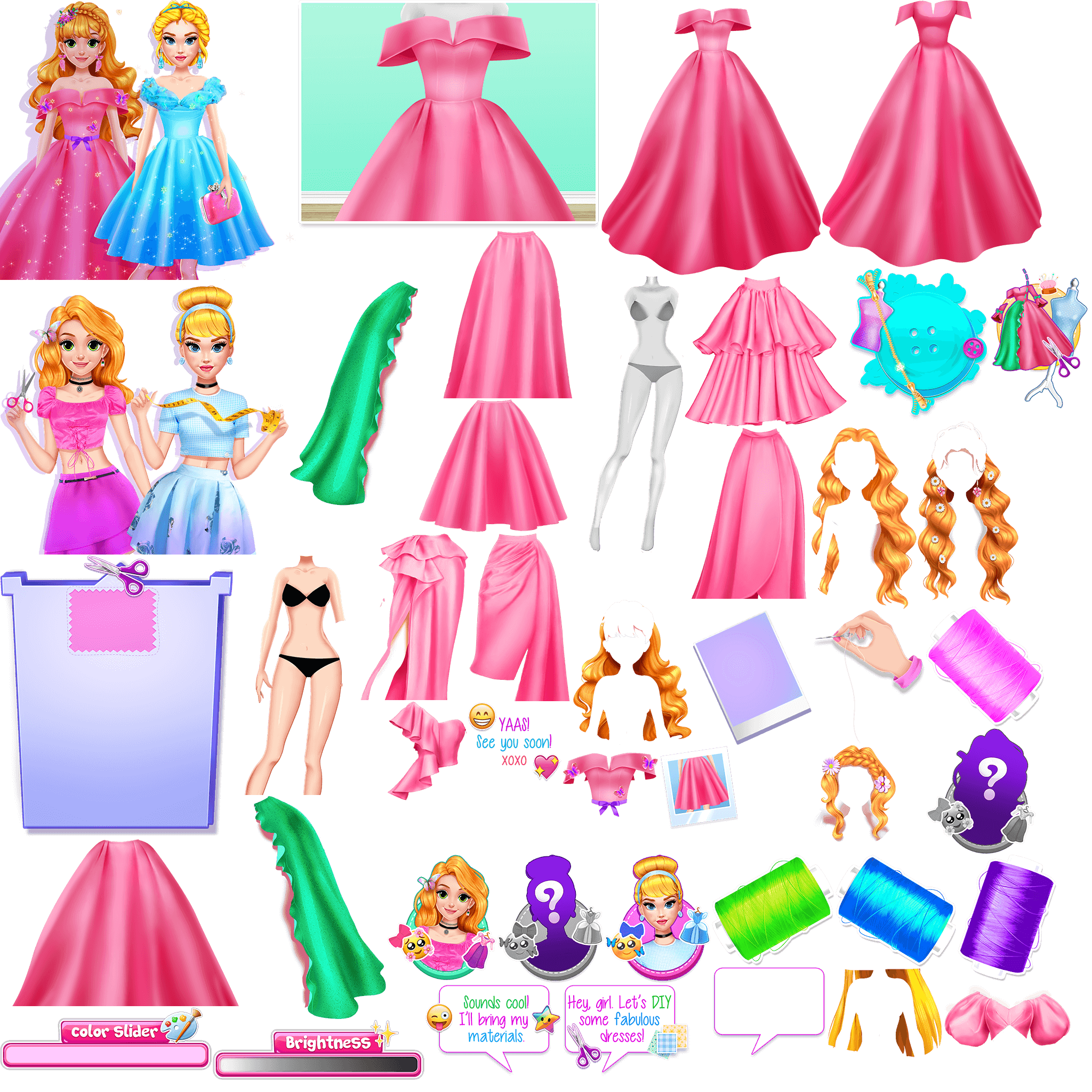 Играйте в Blonde Princess #DIY Royal Dress Онлайн Бесплатно - Pog.com