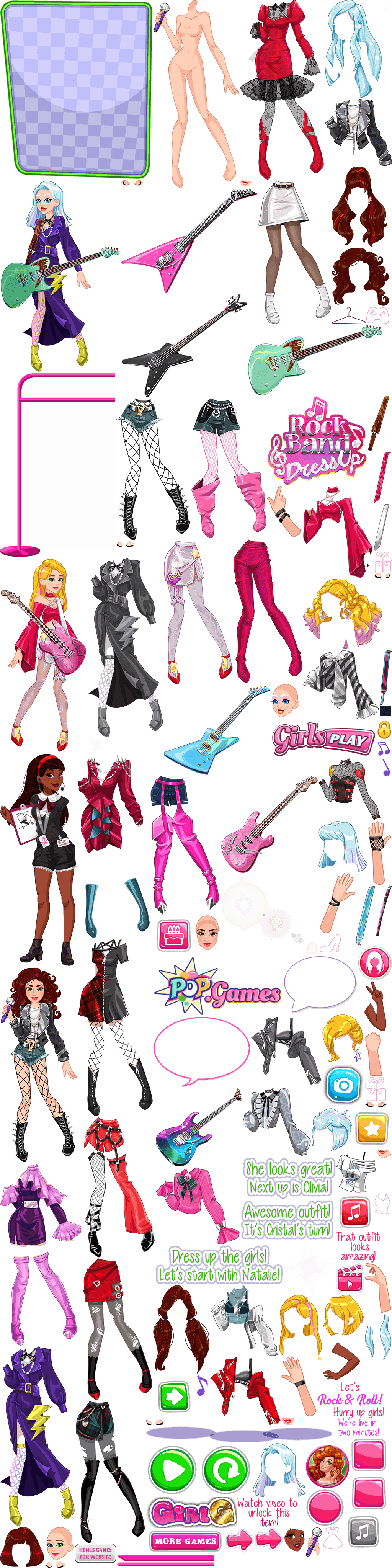 Играть в Rock Band Dress Up | Wowz.com